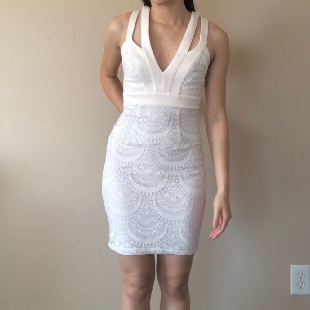 Charlotte Russe White Lace Dress